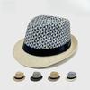 Summer Beach Men's Straw Hat Sun Protection Sun Hat Breathable Hat Men's British Top Hat Dad Cool Hat