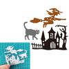 Halloween Witch Castle Metal Cutting Die Stencil Template For DIY Embossing Paper Photo Album Cards Making Scrapbooking Die Cut