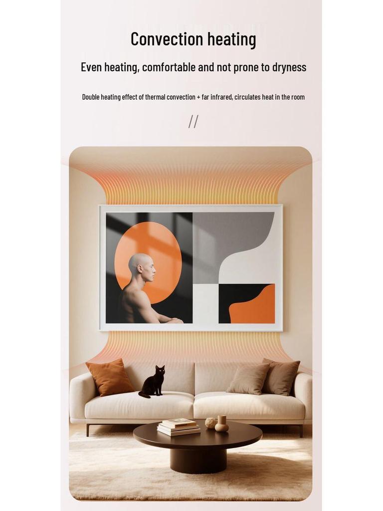 Графеновый Углеродный Кристаллический Настенный Электрический Обогреватель: Энергосберегающий радиатор в стиле фрески