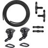 Комплект форсунок омывателя лобового стекла Замена для 08-11 Ford Focus 07-11 Ford Edge 07-10 Lincoln MKX Омыватель и шланг для жидкости с разъемом