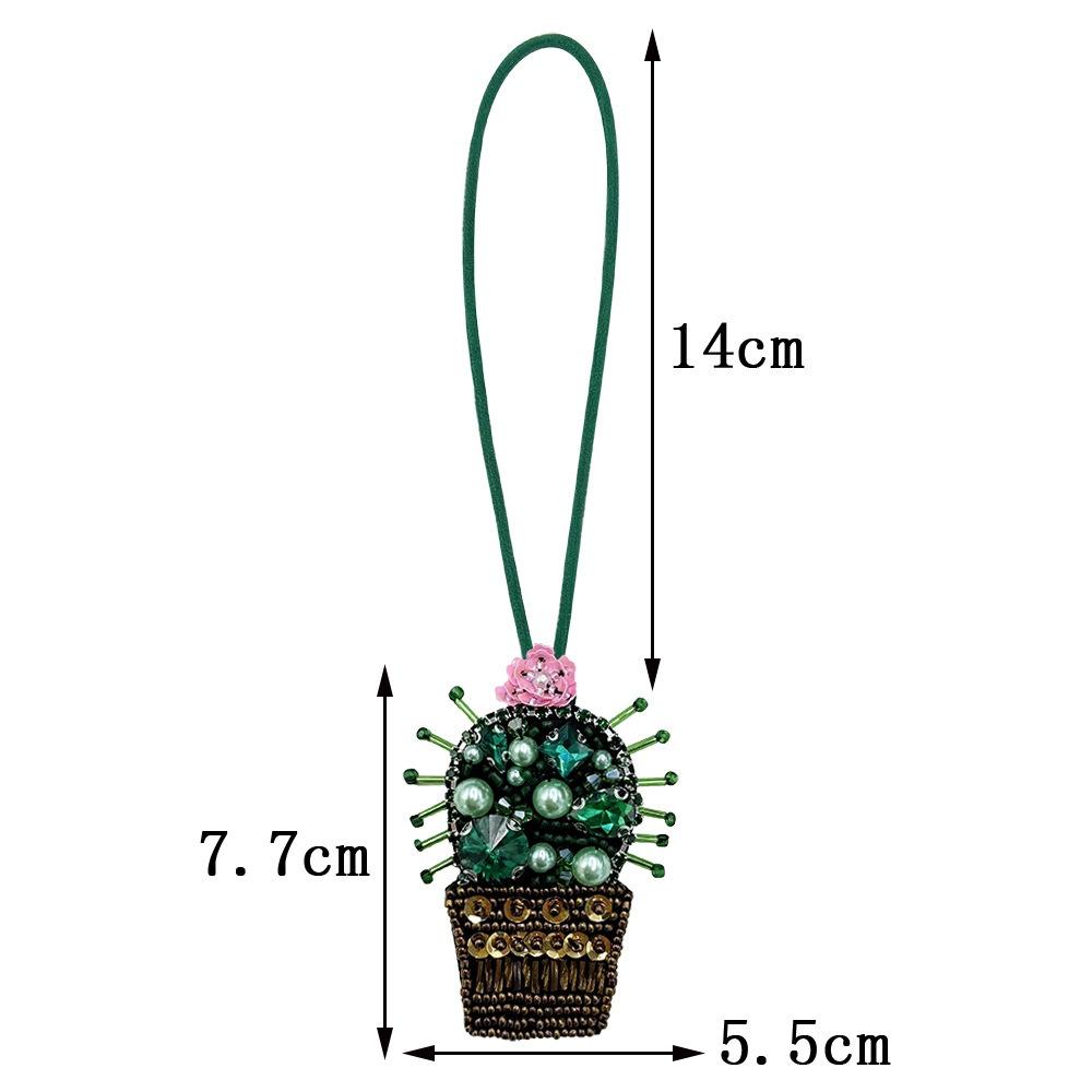 DIY Bouquet Pendant Potted Green Plants Bag Chain Charms Bag Accessories Car Accessory