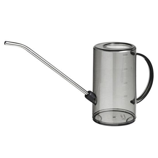Garden Watering Can Steel Spout Transparent Body with Long Stainless Non-Slip Handle Watering