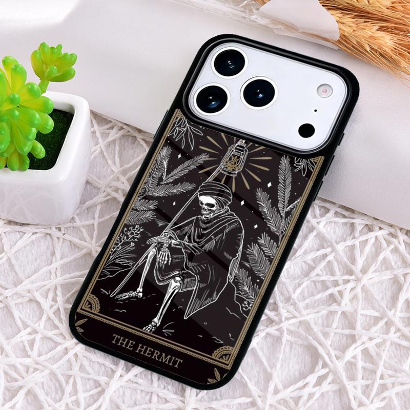 Таро Карта Отшельник Ударопрочный Чехол для Телефона для iPhone 17 Air 16e 15 11 12 14 13 Pro Max Чехол Coque