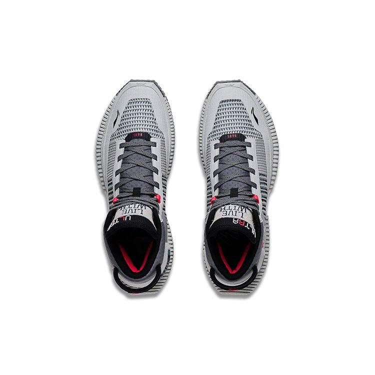 Мужские баскетбольные кроссовки Li-Ning Badfive 3 Ultra Cushioning с противоскользящей и износостойкой подошвой, средняя высота, серые ABFS011-12