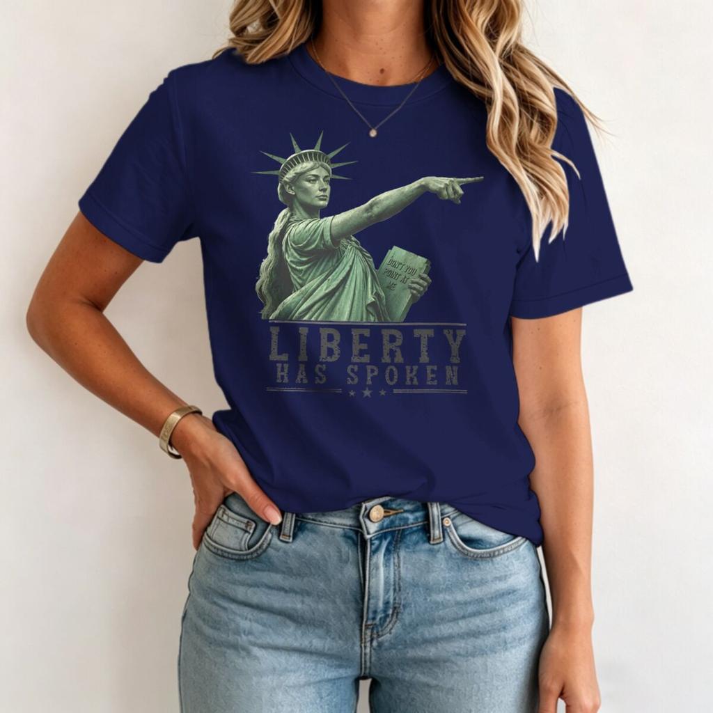 Liberty Has Spoken Print T Shirt Unisex Unisex Vintage Short Sleeve Humor Tshirts