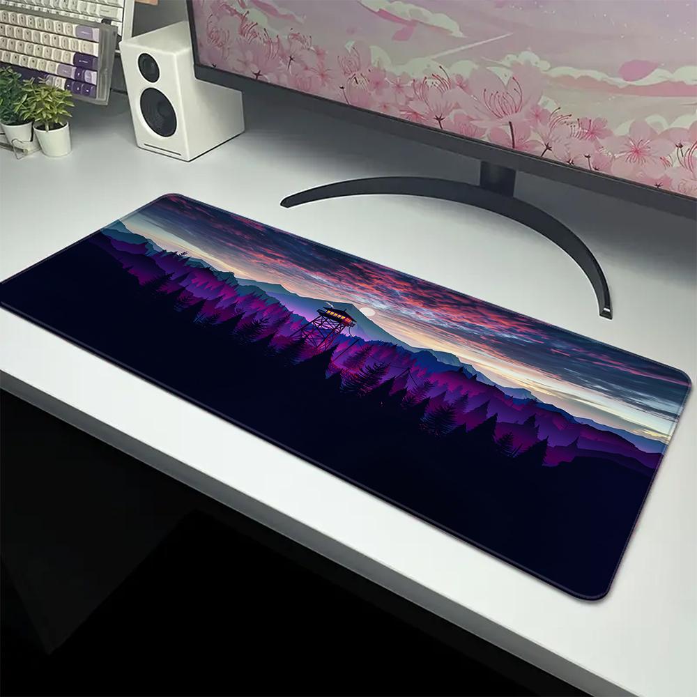 Forest Scenery Office Computer Mouse Pad Table Carpet Gaming Speed Keyboard Pads Laptop Desk Mat Gamer Mousepad 100x50cm Carpet