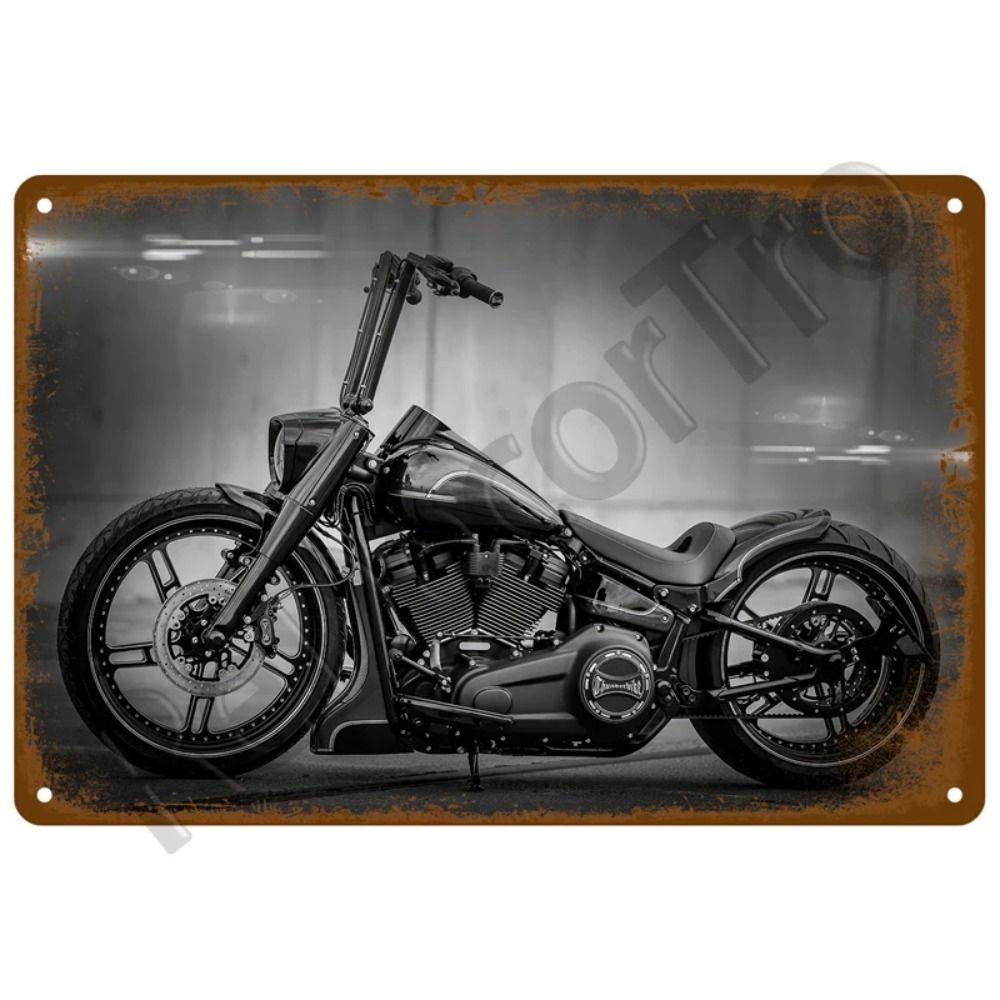Металлическая табличка для мотоциклетного гаража, настенный декор, 20x30 см