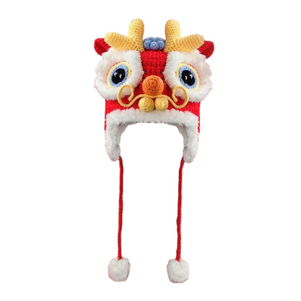Acrylic Dragon Hat, Cartoon Animal Original Costume Decoration, Comfortable Thermal Headwear,