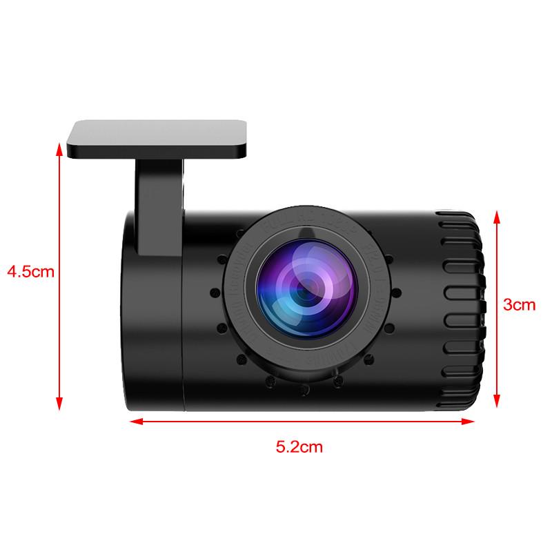 Android HD 1080P Camera ADAS Auto DVR USB No Screen170° Lens Wide Angle Driving Recorder
