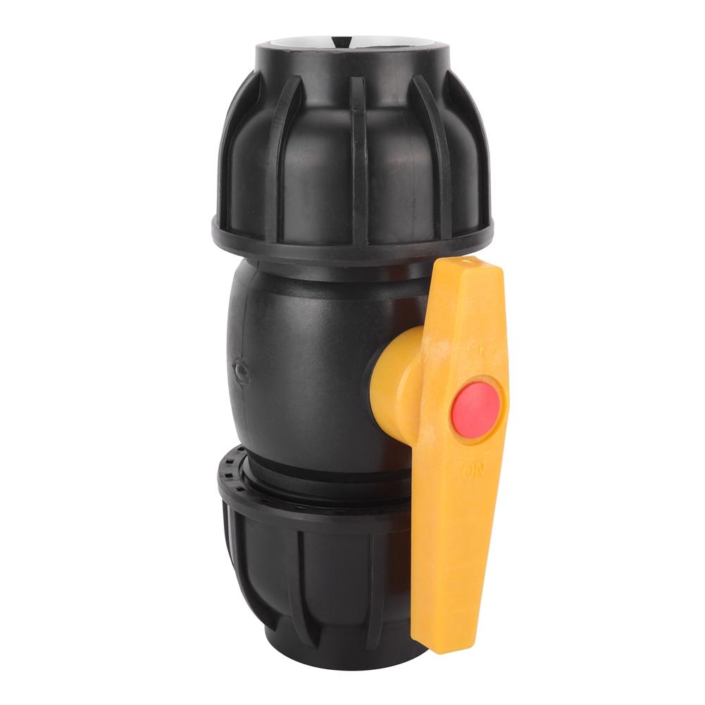 ПЭ Пластик 50 мм Диаметр Шаровой Кран Соединитель Фитинг для Водопроводной Трубы Аксессуары