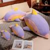 40/60/90CM Cute Dream Rainbow Dolphin Plush Toy Soft Cartoon Model Throw Pillow Decoration for Boys Girls Holiday Birthday Gift