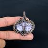 Lepidolite Pendant, 999 Copper Wire Wrapped Gemstone Jewelry, Handmade Tree Of Life Pendant, For Thanksgiving