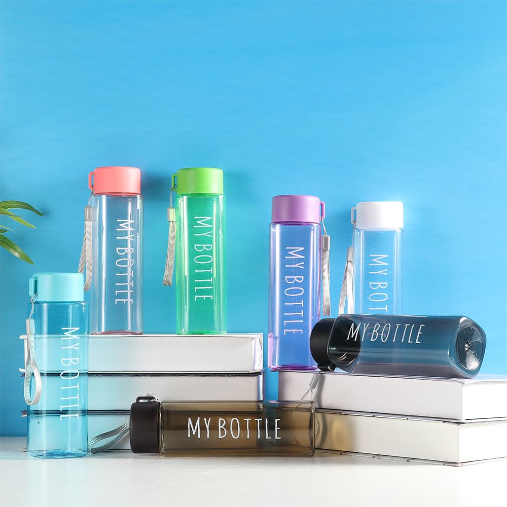 500ml Outdoor Plastic Portable Drinking Bottle Coffee Juice Cup Water Bottle Sports Water Cup