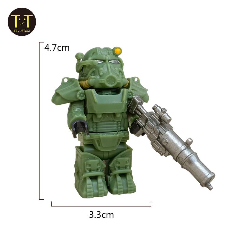 MOC Военная Броня T60 Солдаты Мини Аниме Экшн Фигурки fallouts Оружие Робот Рыцари Строительные Блоки Кирпичики DIY Игрушки подарки