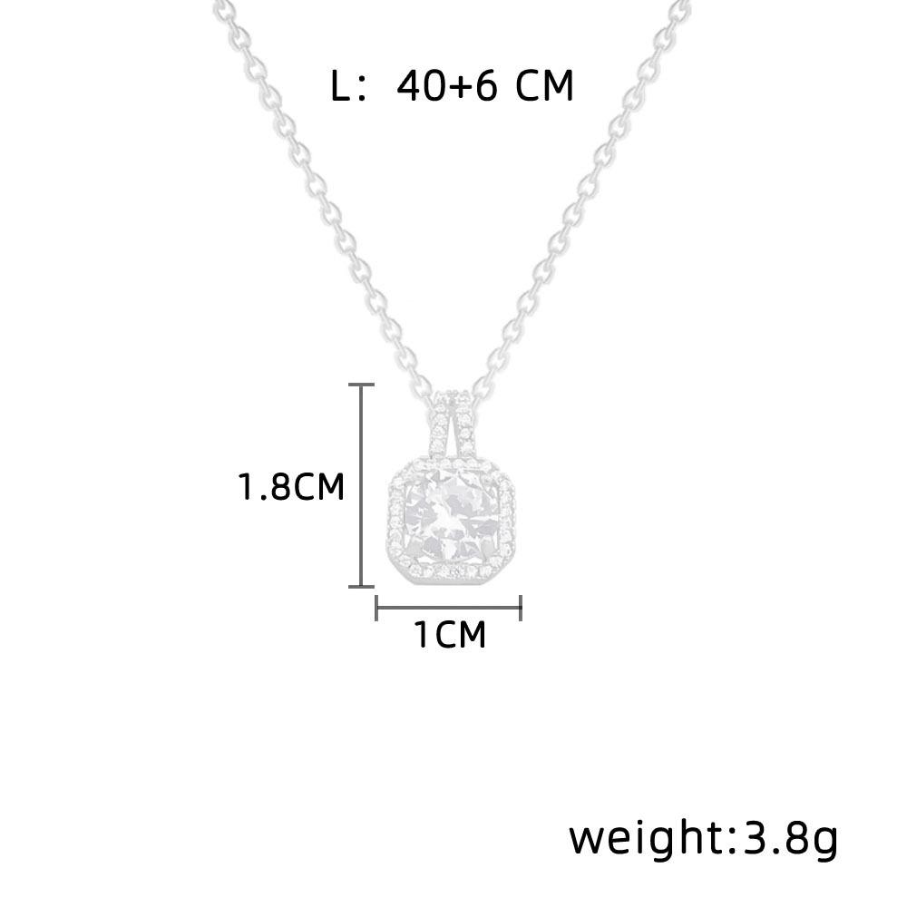 Роскошный и простой кулон из кубического циркония, ожерелье из титановой стали, женское нишевое модное ожерелье, темперамент, Джокер, онлайн, знаменитость, ключичная цепочка