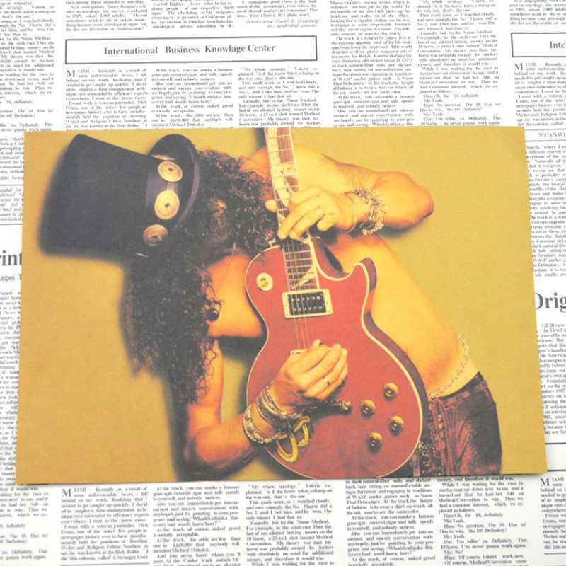 Ретро-постер Guns N' Roses - Бесплатная доставка, Декор из крафт-бумаги для бара или спальни