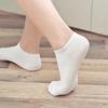 10 Pairs Women Socks Breathable Sports Socks Solid Color Boat Socks Comfortable Cotton Ankle Socks White Black