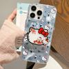 Cute Katie Head Stand Suitable for Apple 16pro Mobile Phone Case IPhone 15 Pro Case 14 13 Large Hole Hard Shell
