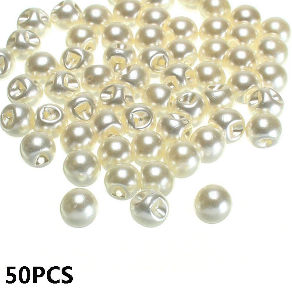 10mm Crafts Garment Decorative Pearl Buttons Scrapbooking Sewing Clothing Dress Accessories