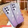 Модный блестящий чехол с градиентным покрытием для Samsung Galaxy S24 Plus S23 S22 Ultra S21 S20 FE A54 A34 A14 A15, силиконовая задняя крышка
