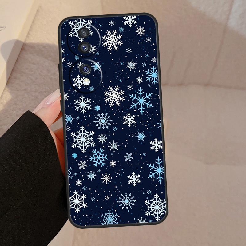 Снежинка Зима Для Honor Magic 7 6 5 Lite V5 Чехол Для Honor 400 Pro 200 50 70 90 X8a X8b X9a X9b X9c Обложка