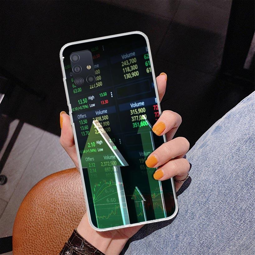 Trade Investment Forex Stock Market Phone Case For Samsung Galaxy A52 A32 A22 A12 A51 A31 A50S A30S A20S A10S Note 20 Ultra 10 P
