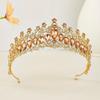Elegant Zinc Zinc Alloy Princess Crown Luxury Rhinestone Diadem Girls Party Headbands  Photography Props