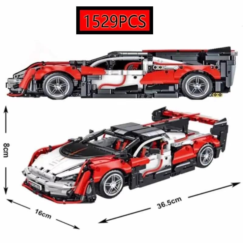 1529Pcs 1:14 Science Technical Machinery Supercar Racing Model Assembling Building Blocks Children'S Puzzle Toys Gift Decoration