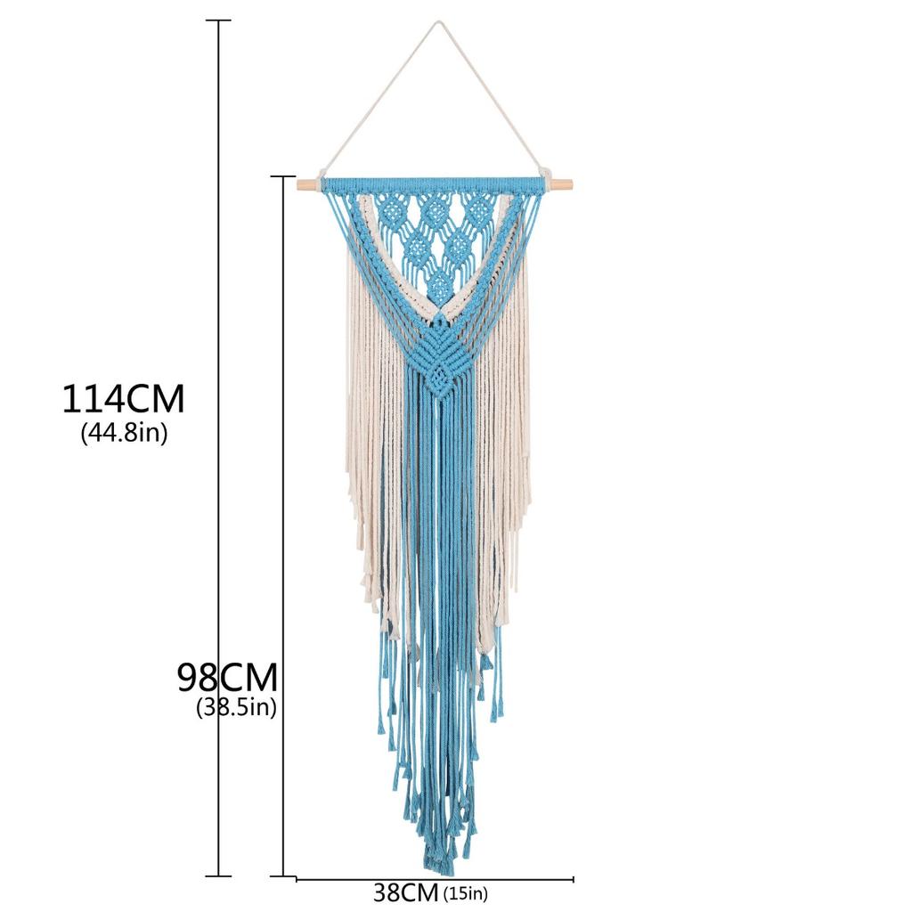 Ручная работа, плетеная макраме, настенное украшение в стиле бохо, декор для стен в стиле макраме, кисточка, богемный настенный декор для спальни, гостиной, ванной, детской комнаты