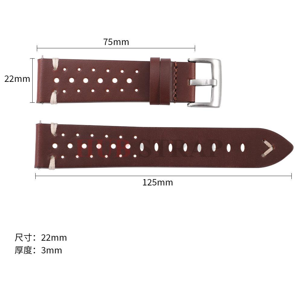 20 мм 22 мм Ремешок из премиальной натуральной кожи Быстросъемный Масло Воск Обесцвечивание Коровья кожа Ремешок для часов Бизнес Мужчины Женщины Ремешки