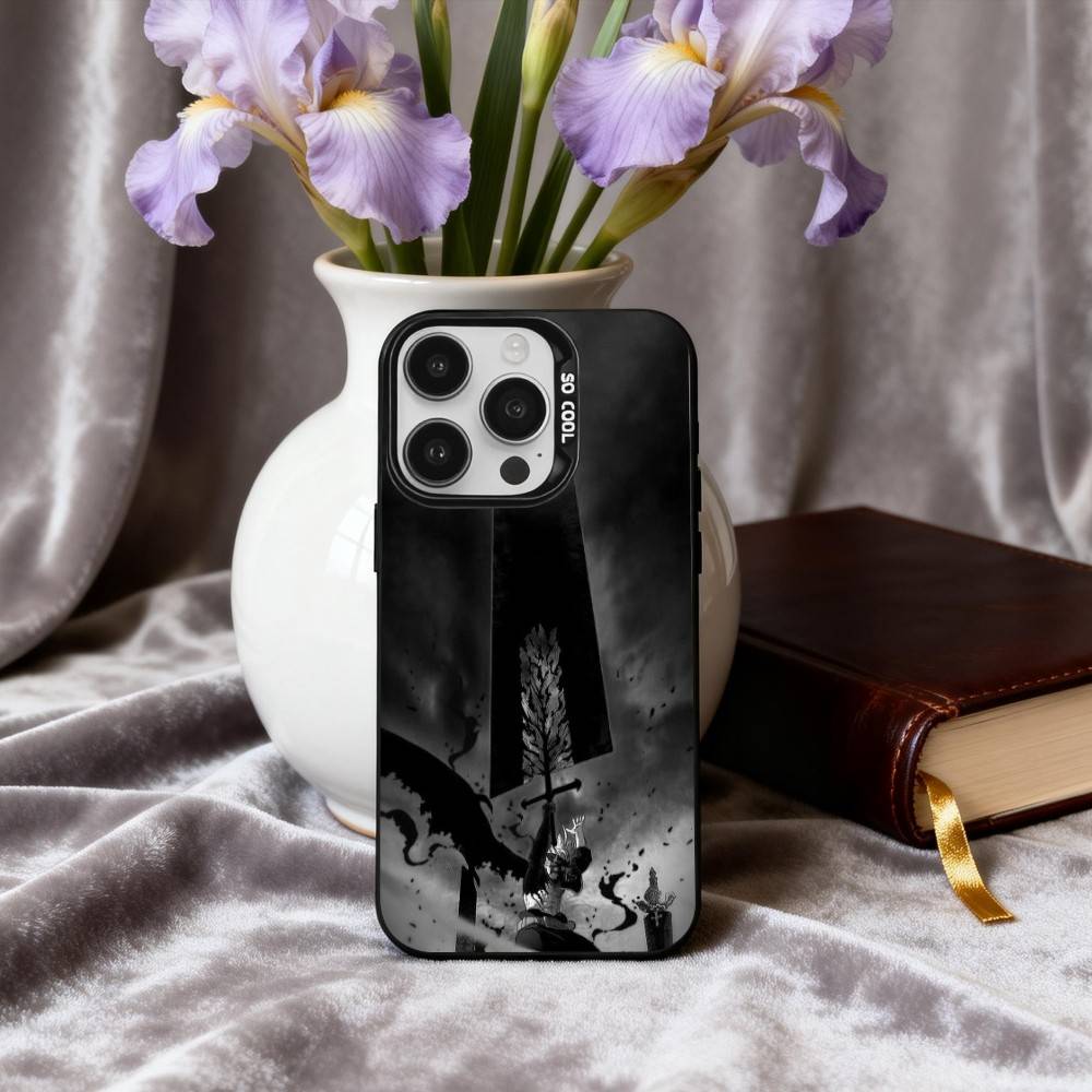 Аниме Крутой A-Аста B-Черный C-Клевер Чехол для телефона для iPhone17,16,15,14,13,12,11 Plus,Pro Max Черный Конфетный серебристый чехол для телефона