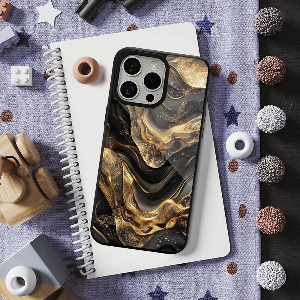 Черный золотой мраморный чехол для iPhone 15, Mini, 13, Max, 11, 12, Pro, 16, 17, 14, Plus, Для Magsafe, Магнитный чехол для беспроводной зарядки