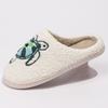 Fashion Smile Pop Winter Indoor Comfortable Plush Slippers Cute Cartoon Turtles Fluffy Cotton Slippers Non-slip Warm Household Slippers