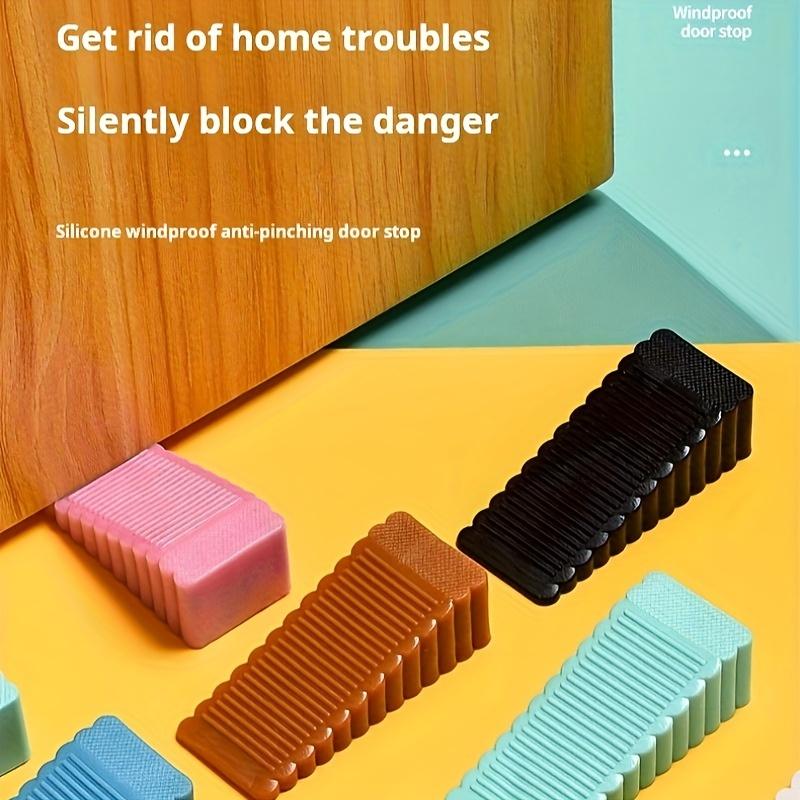 Безопасные силиконовые дверные стопоры, клиновые дверные стопоры, дверные стопоры, задний фиксатор для двери домашнего офиса, защита от столкновений