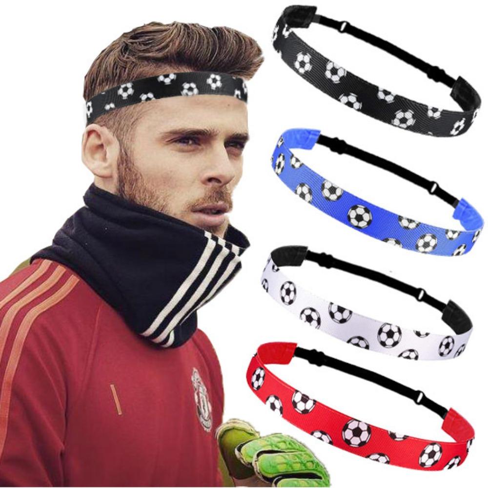 1pcs No Slip Sports Sweatband Football Printed Yoga Hair Band New Football Headband Girls