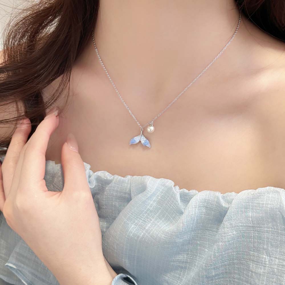 Цепочка для ключицы Океан Русалочий хвост Ожерелье Ювелирные изделия Аксессуары Простая подвеска Цепочка для вечеринки