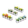 1:12 Scale Flower Fence Decor Lifelike Miniature Potted Plants Toys  Doll House Decor