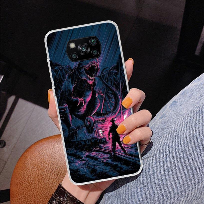 J-Jurassic Park Dinosaur World Phnoe Case for Xiaomi Poco X5 X6 X7 Pro X4 Gt F7 Ultra M8 M7 Redmi 15C 15 13C 13 12C 12 Unique Co