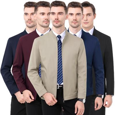 Chunli лацкан среднего возраста куртка мужская куртка высокого класса папина куртка бизнес повседневный универсальный мужской большой размер