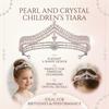 Children Pearl Crown Headband for Girls Birthday Performance Alloy Frame with Imitation Pearls and Silicone-Lining