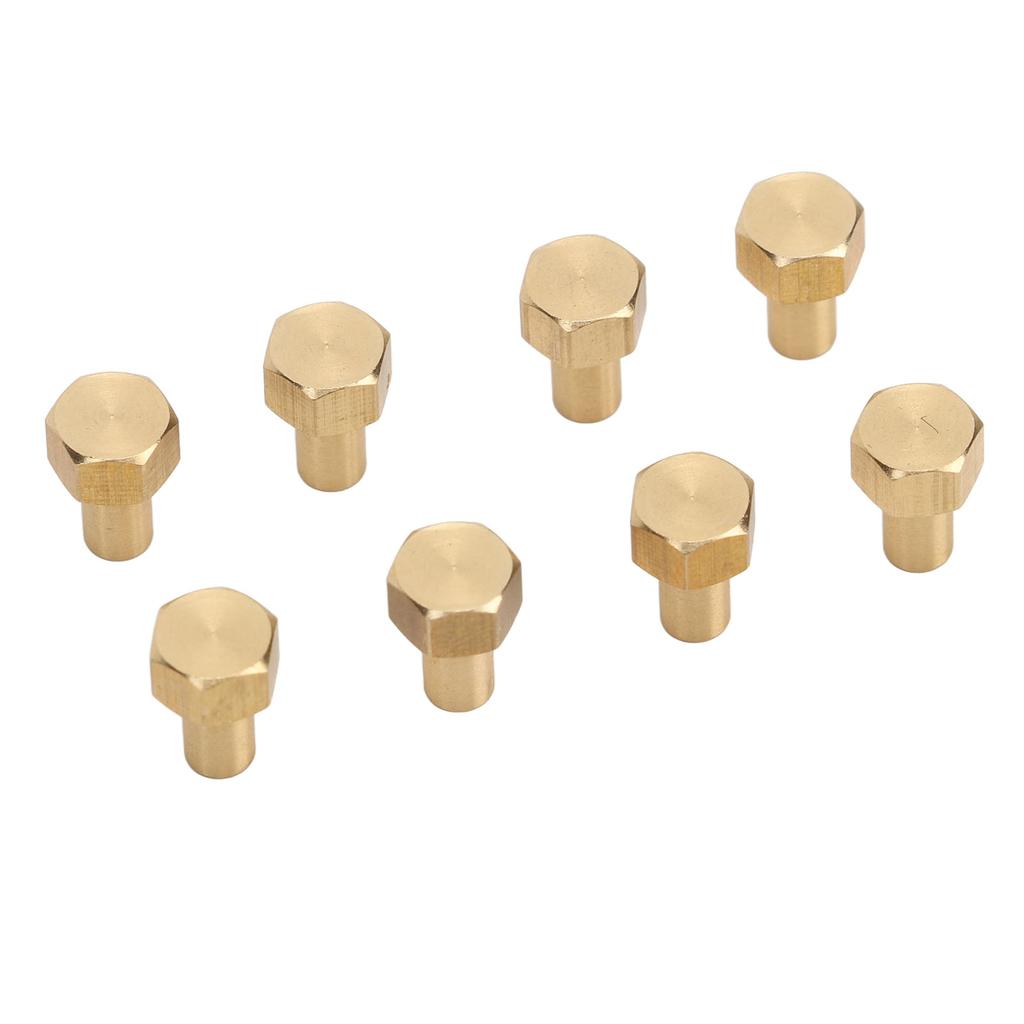8Pcs 1/24 RC Hex Nut Brass Wear Resistant RC Wheel Lock Nut Replacement for Axial SCX24 8mm /