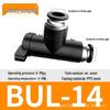 Zhuoji Pneumatic BUC-6-10 Hand Valve with 8mm Tubing, 12mm Straight-Through Air Valve, Quick-Connect Fittings.
