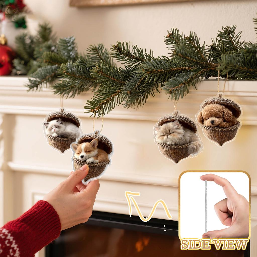 Рождественский Подвесной Декор Рождественская Елка Рождественская Елка И Украшение Подарочной Коробки