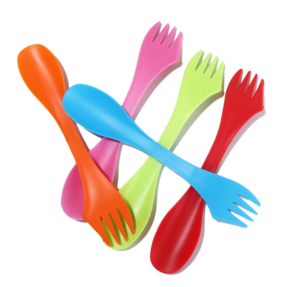 Soup Spoon Western Food Spoon Can Opener Utensil Bottle Opener Fork Spoon Fork Plastic Spoon Spork