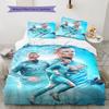Erling Haaland Pulse Bedding Quilt Set Quilt Cover Pillowcase Home Decoration Birthday Gift (1 * duvet cover + 2 * pillowcase, without core)