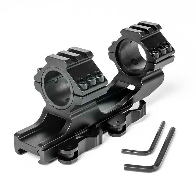 Airsoft Scope Mount 25.4mm/30mm Tactical Optical Sight Rings One Piece Cantilever Dovetail 21mm Picatinny Rail Mount