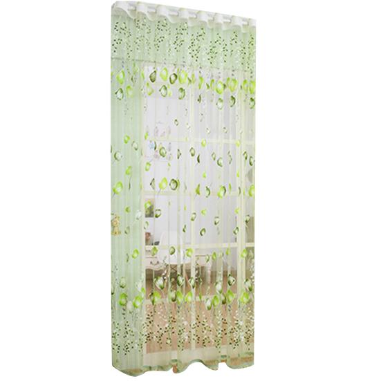 Вуаль с цветком тюльпана, занавеска, драпировка, панель, прозрачное украшение для дома, двери, окна