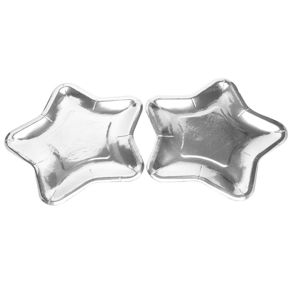 M-Modern-30Pcs Star Shaped Paper Plates Gold Disposable Party Plate Pentagram Dinnerware Plate For Tableware Supplies