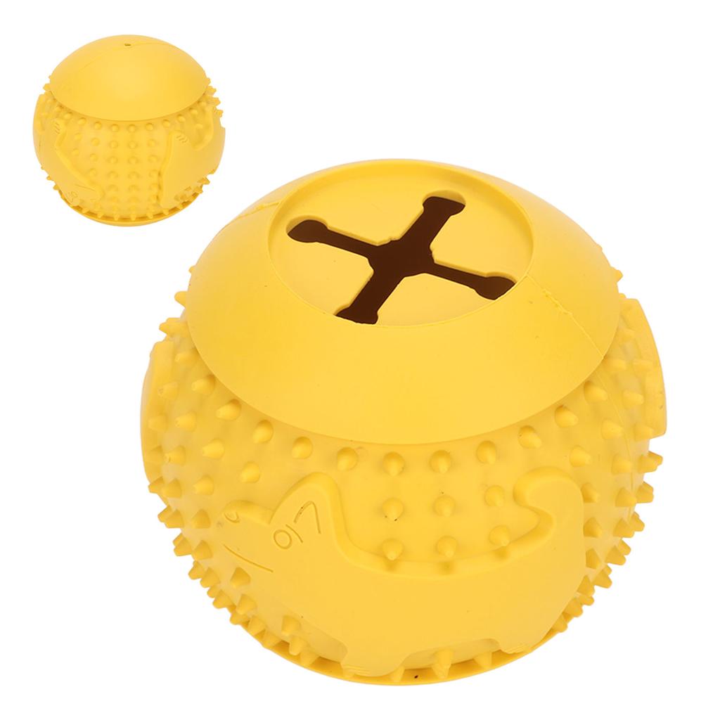 Dog Treat Toy Ball IQ Training Teeth Cleaning Rubber Dog Leakage Food Ball for Dogs Puppies Pets