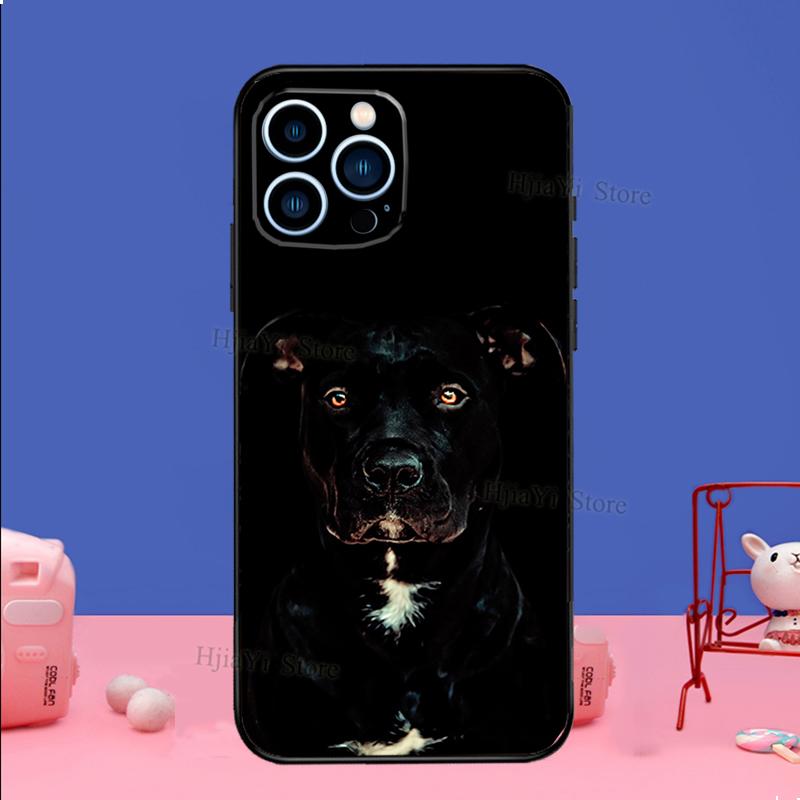 Чехол для телефона с милой собакой Pitbull для iPhone Samsung Galaxy Redmi Xiaomi Oppo OnePlus Note SA 7 8 9 10 11 12 13 14 20 21 22 23 53 54 Pro Max Plus Ultra